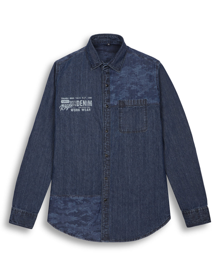 DENIM SHIRT IN ADMIRAL BLUE