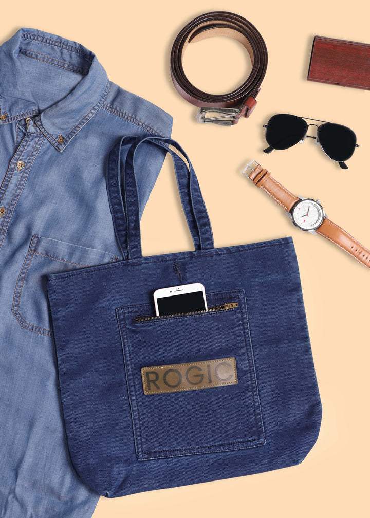 TOTE BAG IN BLUE