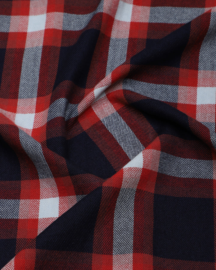 INDIGO PLAIDS SHIRT IN RED