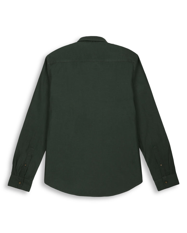 TEXTURED SOLID SHIRT IN GREEN