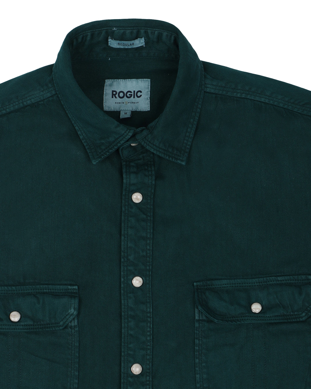 DOUBLE POCKET SOLID SHIRT IN TEAL