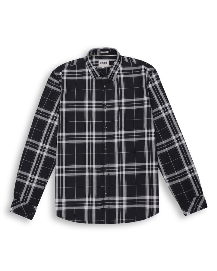 INDIGO CHECKS SHIRT IN BLACK