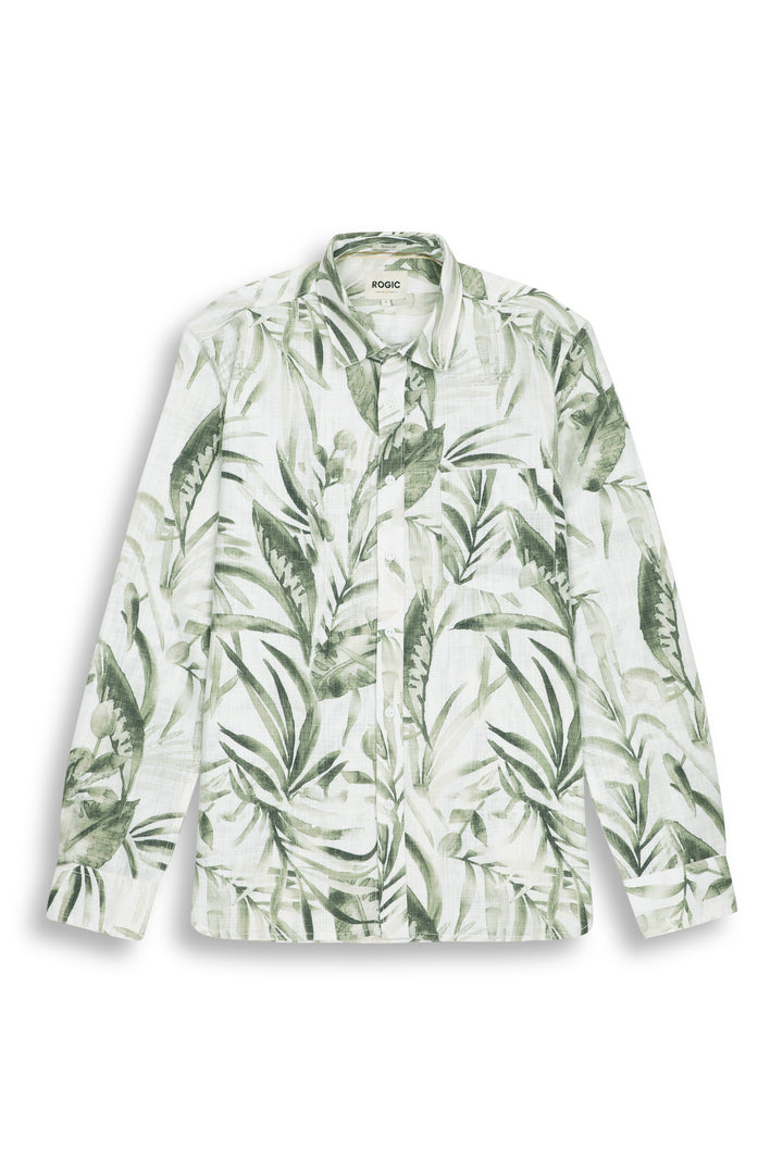 TROPICAL PRINTED SHIRT IN GREEN