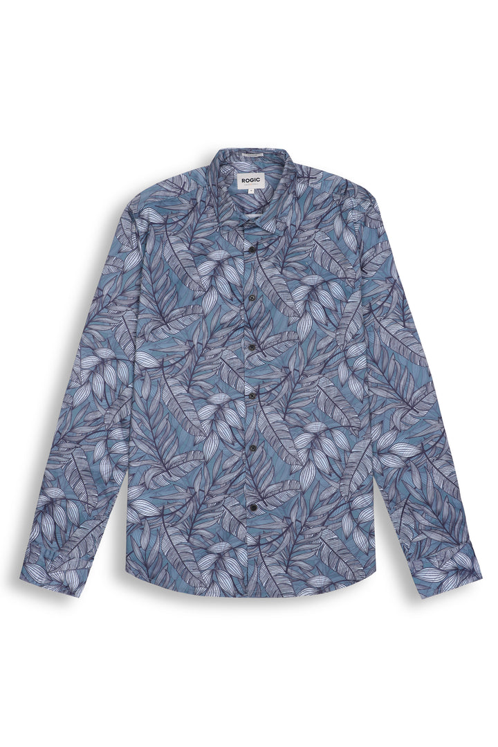 FLORAL PRINTED SHIRT IN GREY