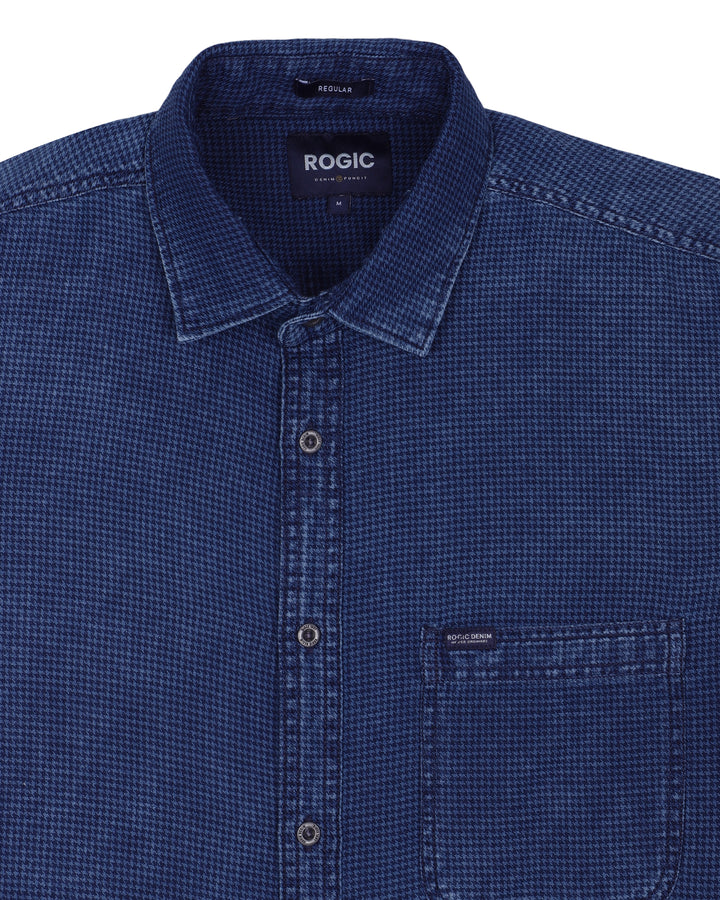 INDIGO PRINT SHIRT IN BLUE