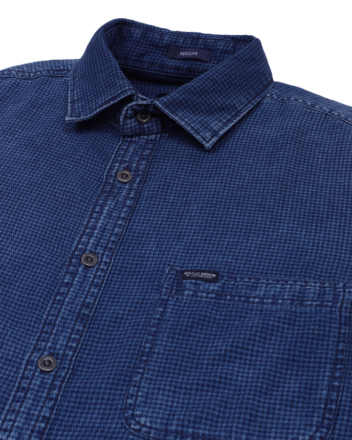 INDIGO PRINT SHIRT IN BLUE