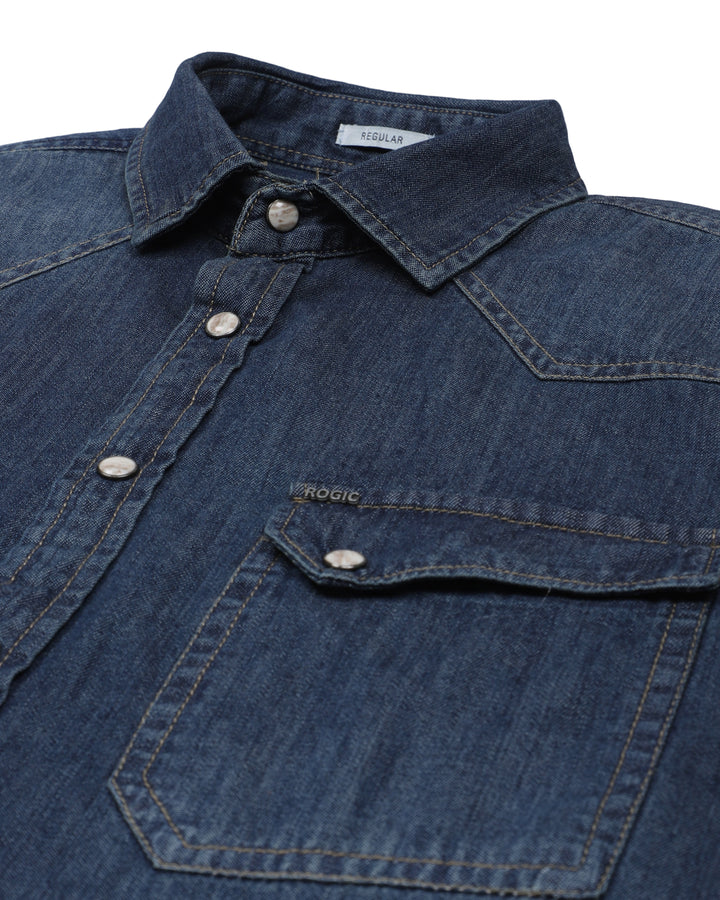 DENIM SHIRT IN INDIGO