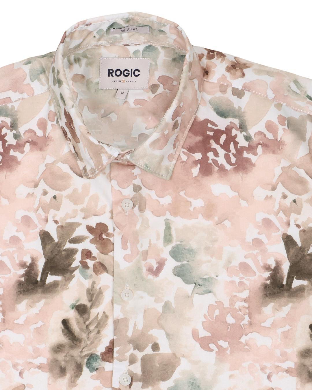 PRINTED SHIRT IN PEACH