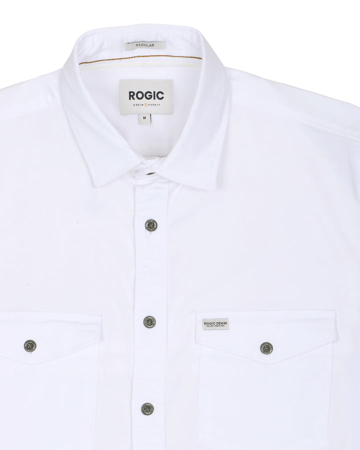 DOUBLE POCKET SHIRT IN WHITE