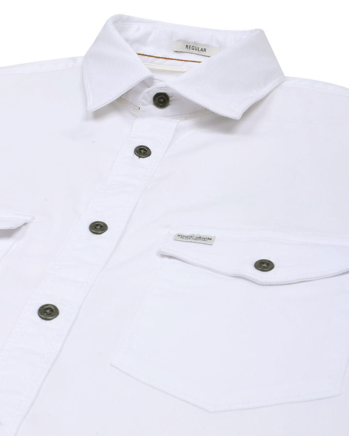 DOUBLE POCKET SHIRT IN WHITE