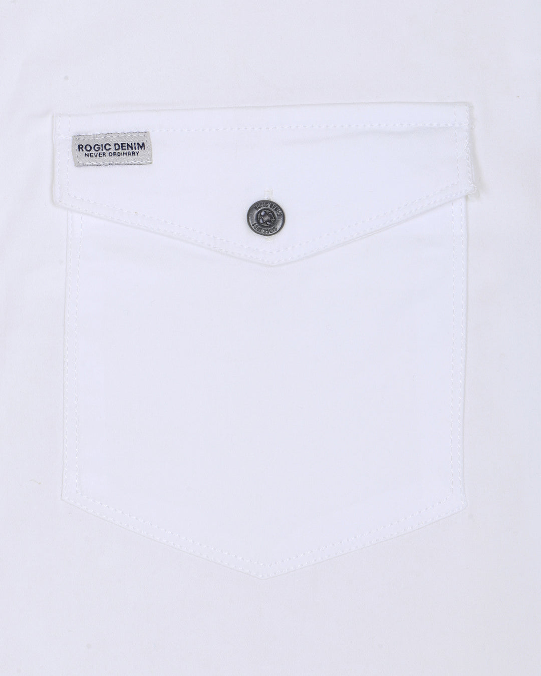 DOUBLE POCKET SHIRT IN WHITE