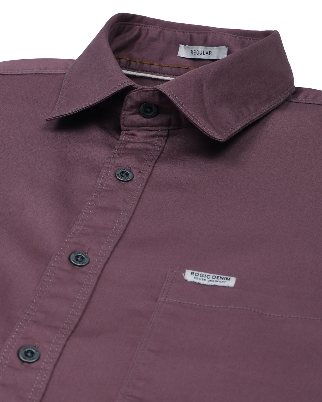 SOLID SHIRT IN MAROON