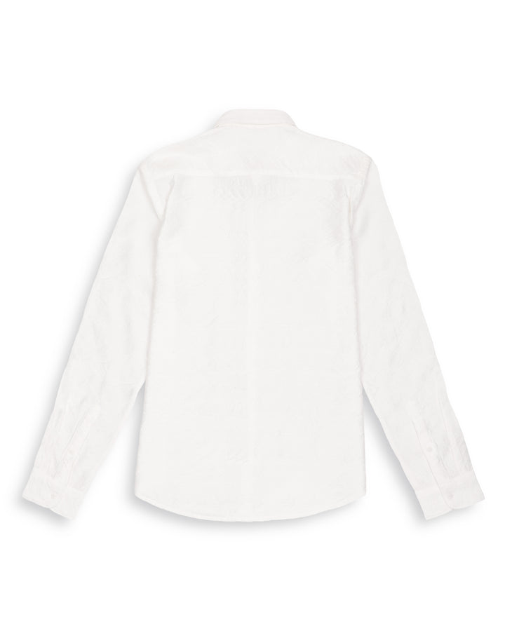 TEXTURE SOLID SHIRT IN WHITE