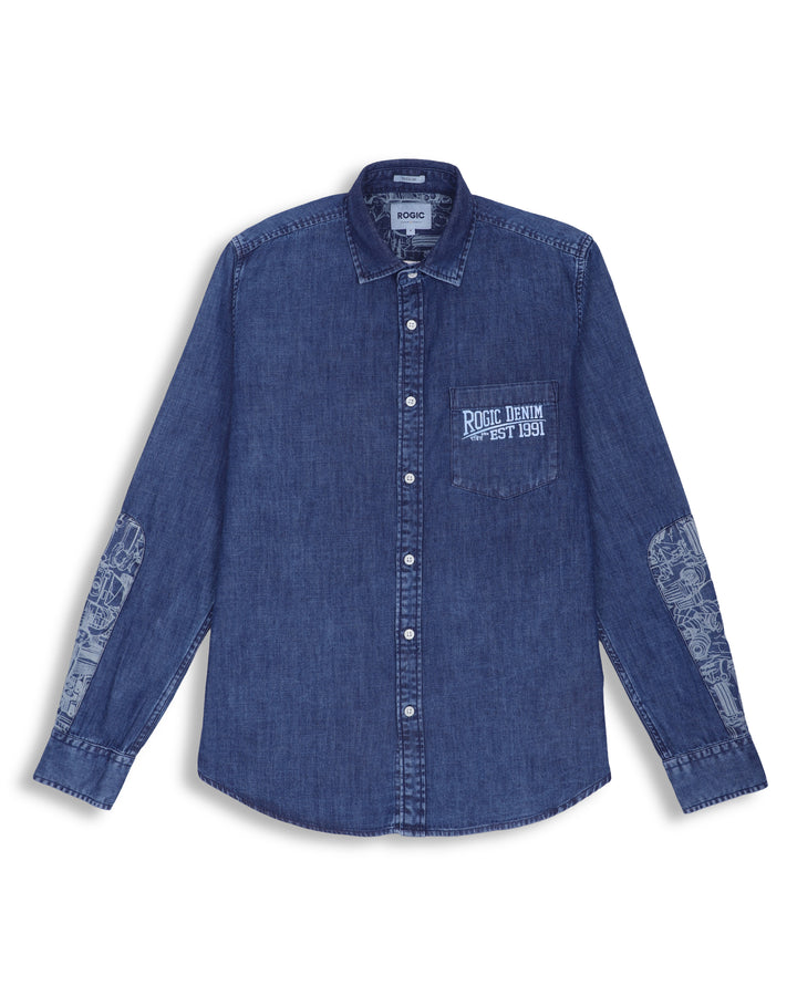 DENIM SHIRT IN NAVY