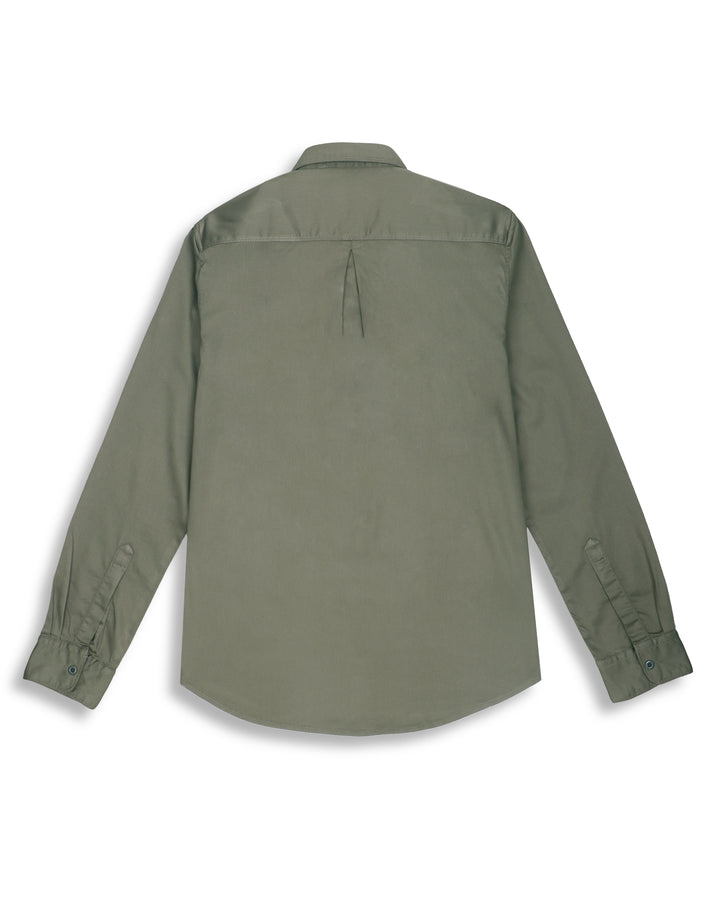 LUIGI DOUBLE POCKET SHIRT IN OLIVE