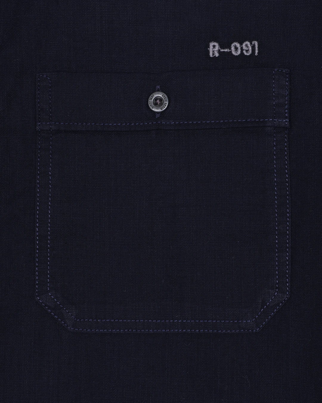 LUIGI DOUBLE POCKET SHIRT IN NAVY