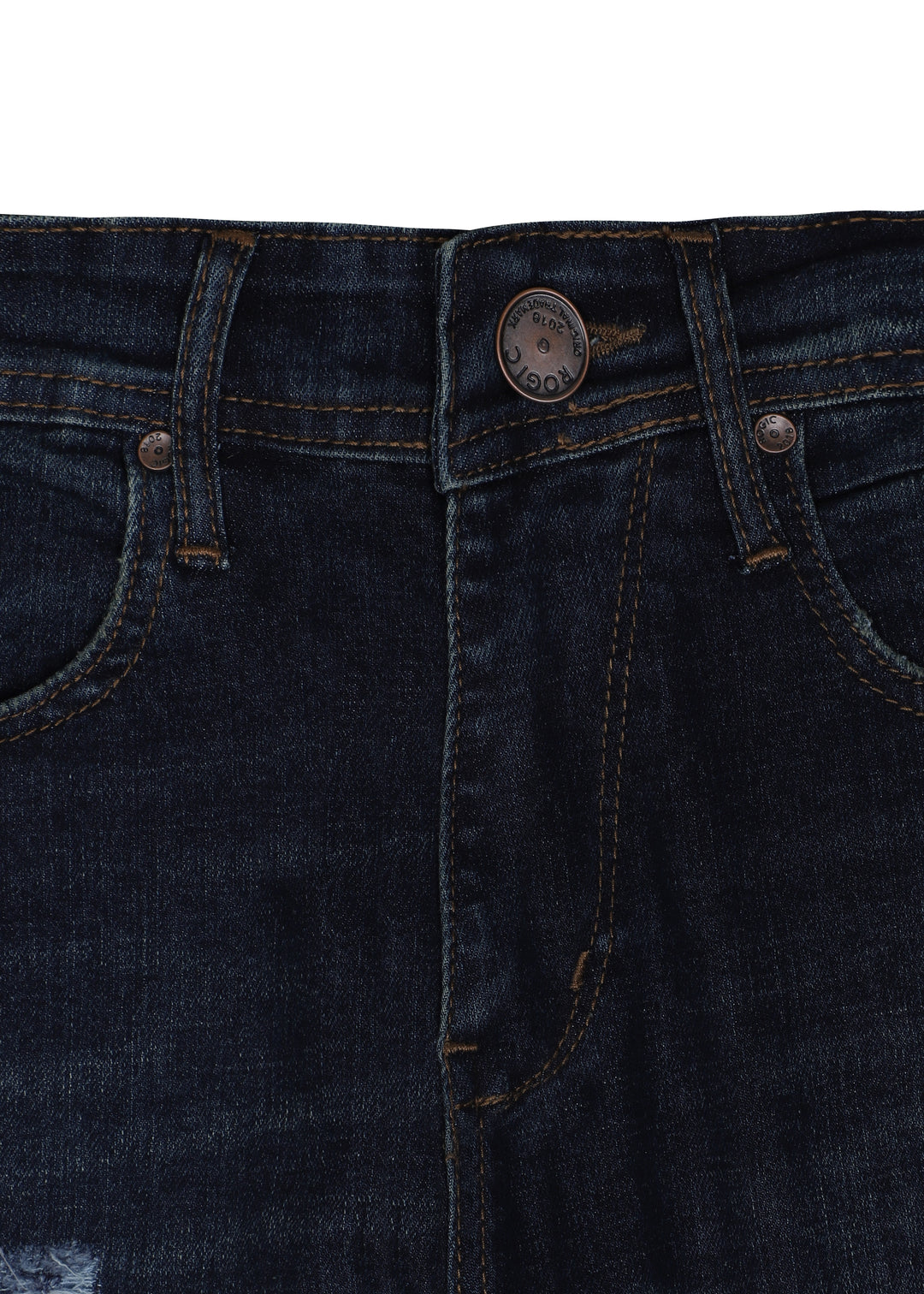 SHUNYA JEANS IN KHAKI INDIGO