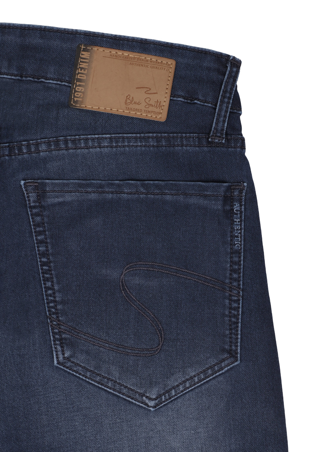 BLUE SMITH JEANS <BR> IN NAVY