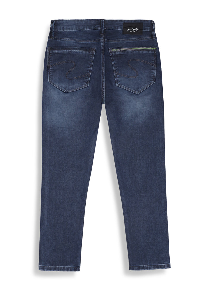 BLUE SMITH JEANS <BR> IN BLACK INDIGO