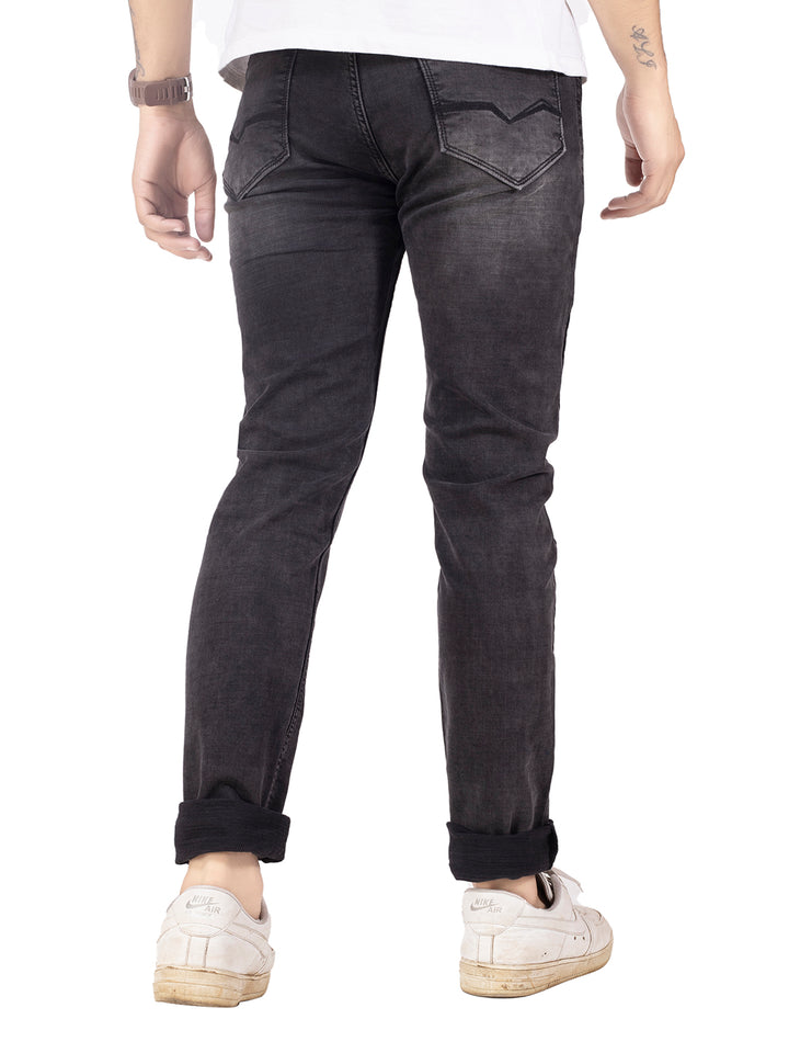 KNITTED TEXTURED JEANS <br> Originals- black