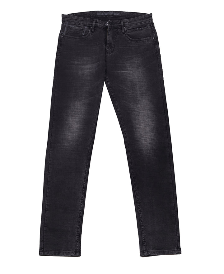 KNITTED TEXTURED JEANS <br> Originals- black