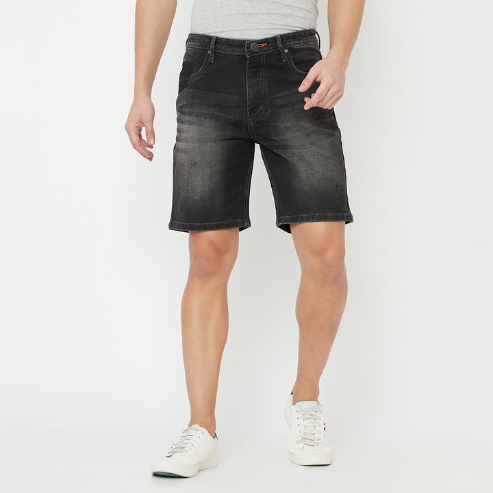 The Alpha Shorts <br> in Washed Black