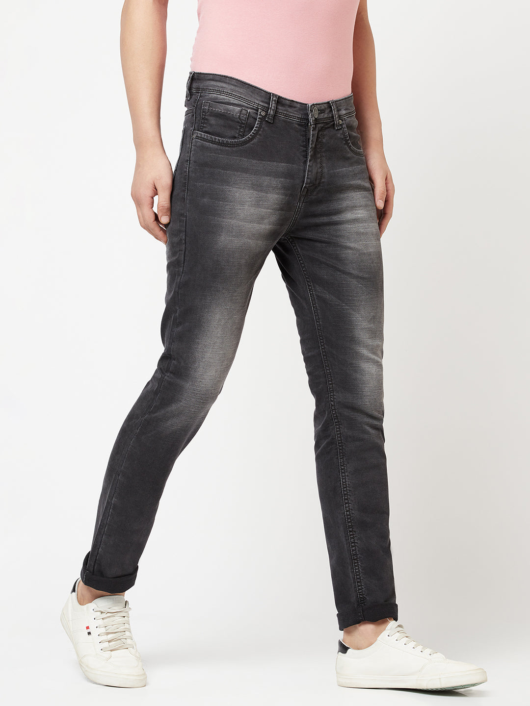 The Stern Jean <br> in Peach Black