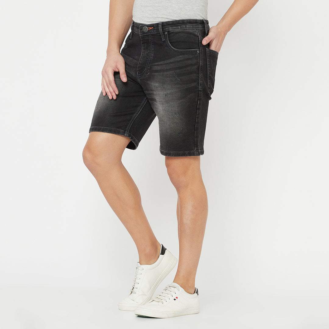 The Alpha Shorts <br> in Washed Black